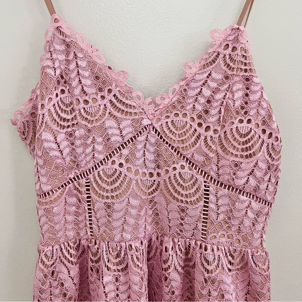 Current Air Affair Pink Lace Dress - Picture 6 of 16